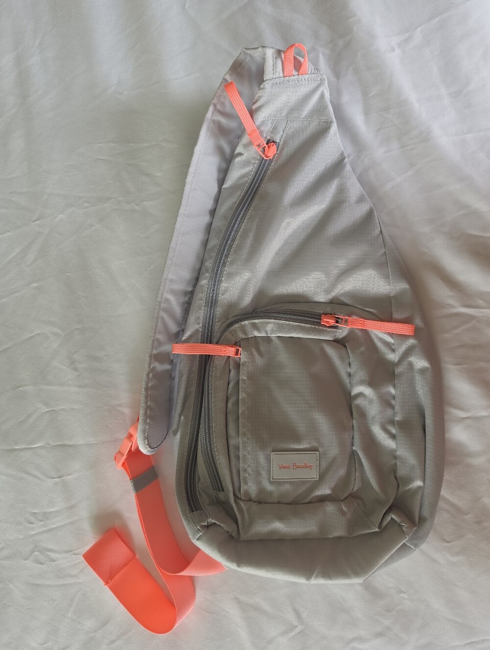 Vera Bradley Ripstop Sling Backpack Lunar Gray, NWOT